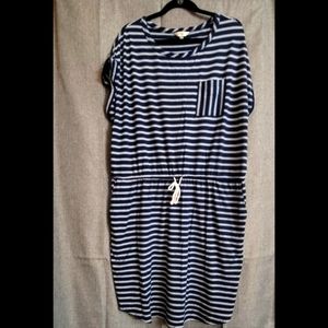 Knit Drawstring waist dress